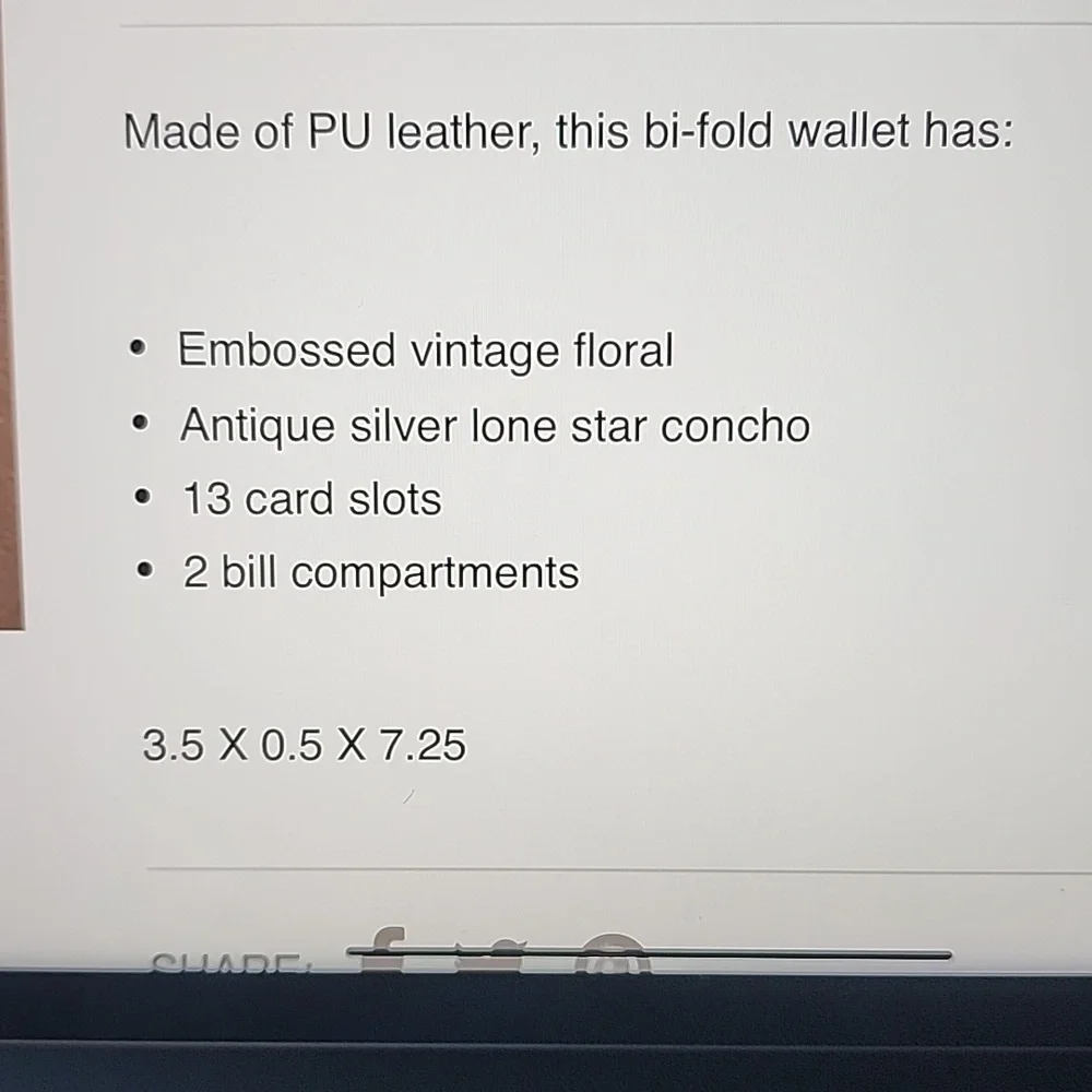 Lone 🌟 Star Concho Long Bifold PU Leather Wallet Montana West